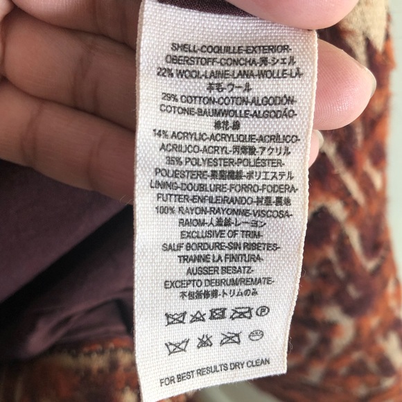 Free People coat tribal red combo small - Picture 8 of 8